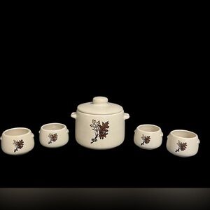 Vintage West Bend Bean Pot 5 Piece Set​